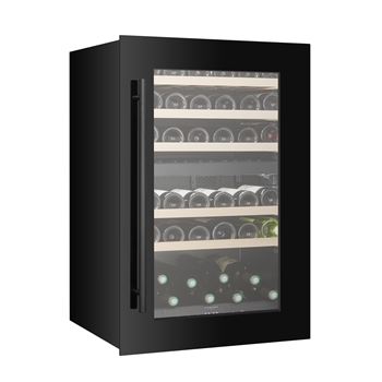 Vinkyl 90 cm 42 flaskor dubbelzon Vigneron Kitchen Built-in svart