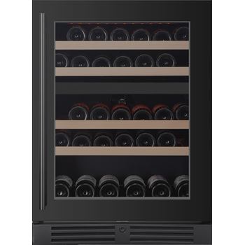 Vinkyl 60 cm 39 flaskor dubbelzon  Vigneron Kitchen Collection svart