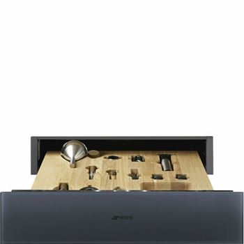Sommelierlåda 15 cm Smeg Linea grå