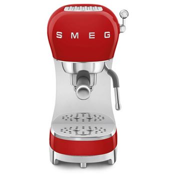 Espressomaskin manuell Smeg 50's Style röd