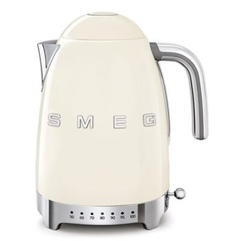Vattenkokare 1,7L med temperaturinst. Smeg 50's Style creme