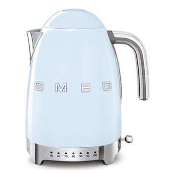 Vattenkokare 1,7L med temperaturinst. Smeg 50's Style pastellblå