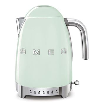 Vattenkokare 1,7L med temperaturinst. Smeg 50's Style pastellgrön