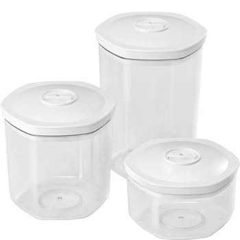 Set med vakuumlådor Smeg vit