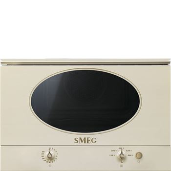 Mikrovågsugn 23L inb. Smeg Colonial creme