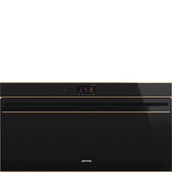 Kompaktugn 85L, 90 cm bred Smeg Dolce Stil Novo svart