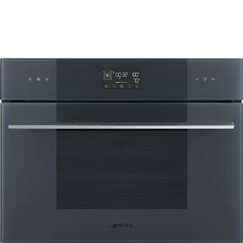 Kompaktugn 40L ångfunktion Smeg Linea grå