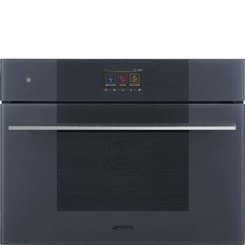 Kompaktugn 40L ångfunktion Smeg Linea grå