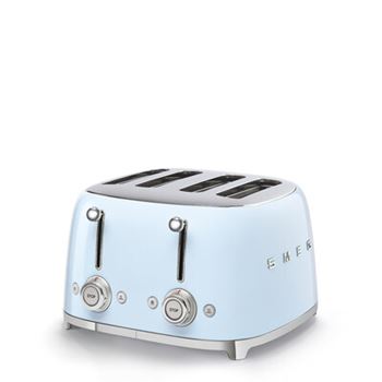 Brödrost 4 skivor, 4 breda brödfack Smeg 50's Style pastellblå