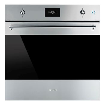 Inbyggnadsugn 68L ångfunktion Smeg Classic rostfri