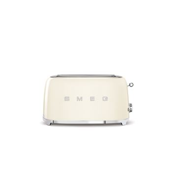 Brödrost 4 skivor, 2 breda brödfack Smeg 50's Style creme