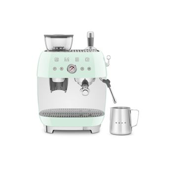 Espressomaskin manuell m kaffekvarn Smeg 50's Style pastellgrön