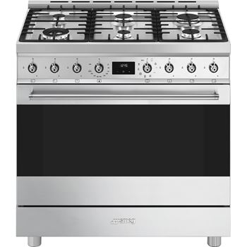 Spis 90 cm Smeg Classic rostfritt stål