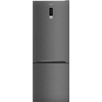 Kyl/frys kombi 193x70 cm Smeg svart