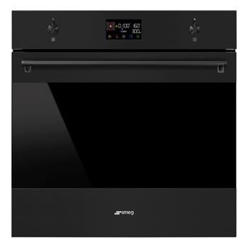 Inbyggnadsugn 68L m mikrofunktion 2-i-1 Smeg Linea svart