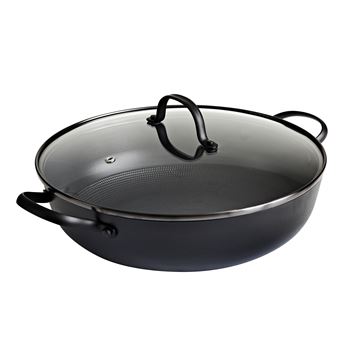 Traktörpanna 30 cm m glaslock Satake svart