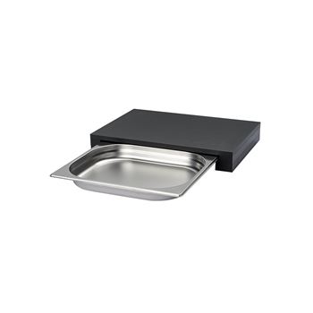 Skärbräda med låda 39x27 cm Continenta Duracore svart