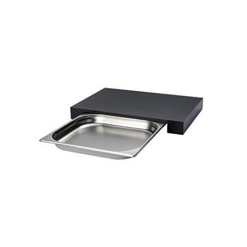 Skärbräda med låda 48x32,5 cm Continenta Duracore svart