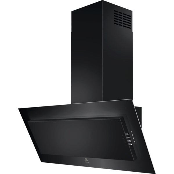 Köksfläkt väggh. 90 cm vertikal LFV329K Electrolux svart
