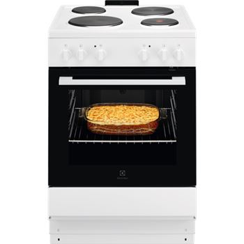 Spis 60 cm gjutjärnsplattor LKS6000N0W2 Electrolux vit