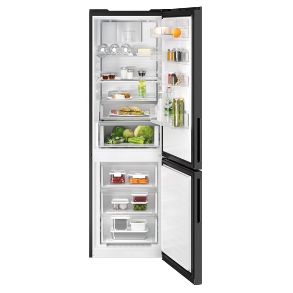 Kyl/frys kombi 187 cm Flat Door Wi-Fi ORC8M321CLR AEG svart rostfritt