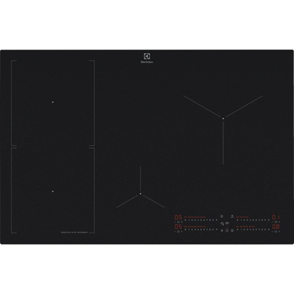 Inbyggnadshäll 80 cm SenseBoil+SenseFry EIS87453IZ Electrolux saphirmatt