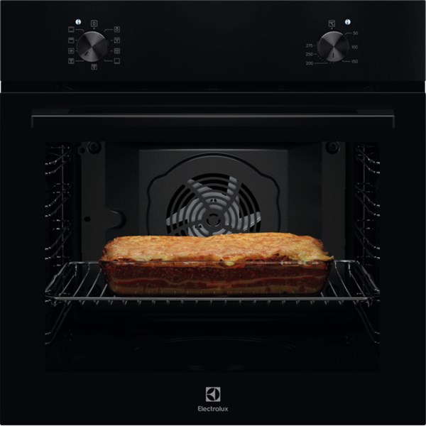 Inbyggnadsugn 72L EOB105K Electrolux svart