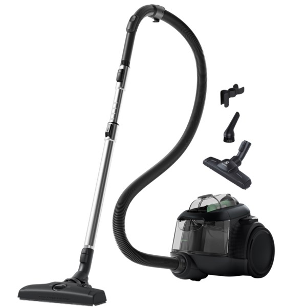 Dammsugare påslös EL61C2GRN Electrolux 600 Bagged svart/grön
