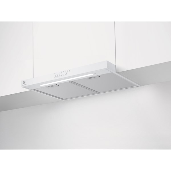Köksfläkt integr. 60 cm LFG616W Electrolux Green Range vit