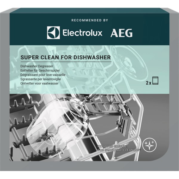 Rengöringsmedel Super Clean för diskmaskin 2 påsar x 50 gr M2DCP051