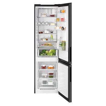 Kyl/frys kombi 202 cm Flat Door Wi-Fi ORC8M361CLR AEG svart rostfritt
