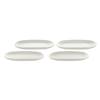 Tallrik Elstra 25,5 x 14 x 2,5 cm Stengods 4 ass.  Villa Collection offwhite