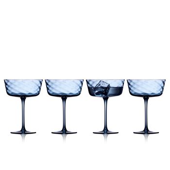 Champagneskål  35 cl 4 st Lyngby Glas Vienna blå