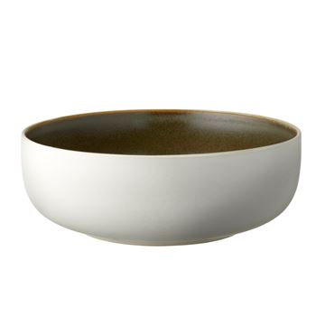 Salladsskål North 25 cm Studio Round matte white/matte moss
