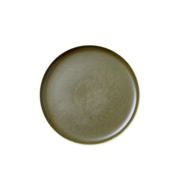 Tallrik North 27 cm Studio Round matte white/matte moss