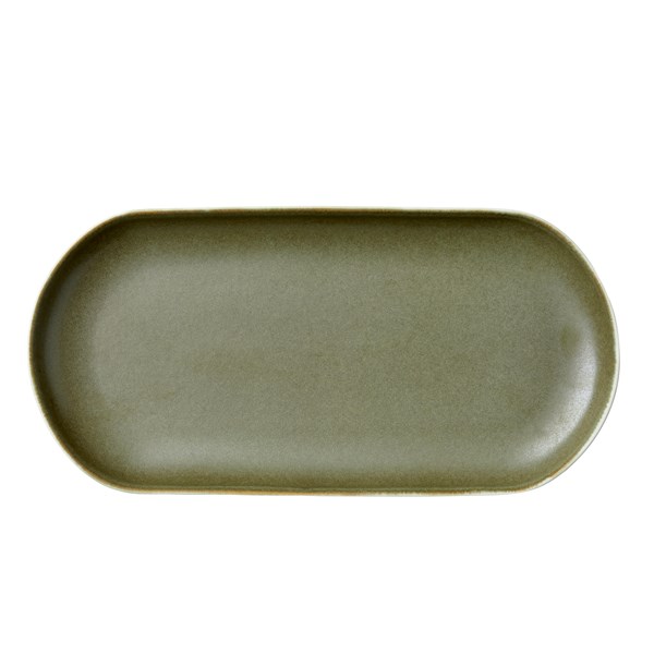 Serveringsfat North 38 x 19 cm Studio Round matte white/matte moss