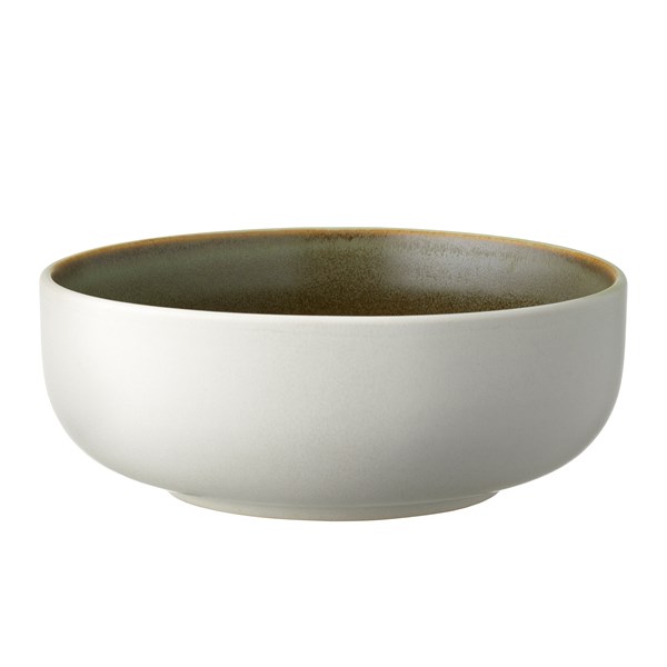 Skål North 15 cm Studio Round matte white/matte moss