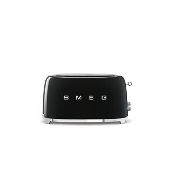Brödrost 4 skivor, 2 breda brödfack Smeg 50's Style svart