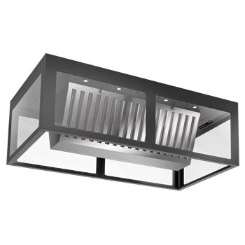 Köksfläkt frihäng. 120 cm Tovenco Hood svart