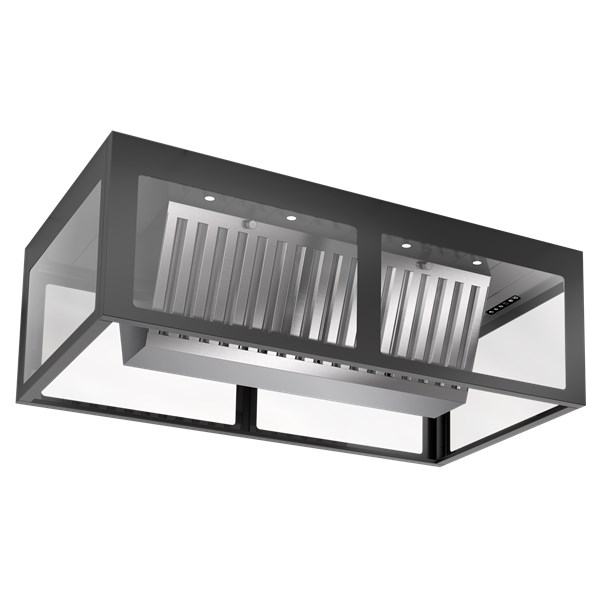 Köksfläkt frihäng. 120 cm Tovenco Hood svart