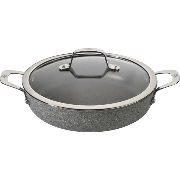 Traktörpanna 28 cm Ballarini Salina Granitium rostfri, grå
