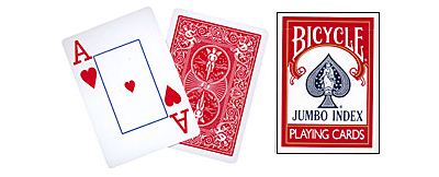 Bicycle Jumbo Index red