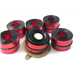 Silver Cascade,  6 red