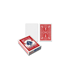 Bicycle Poker- blank/red