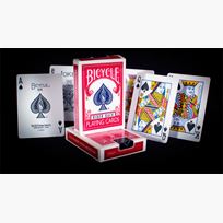 Bicycle Poker Rider Back 807, red