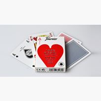 Fournier Poker 2500, plastic, red
