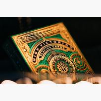 High Victorian Playing Cards - green