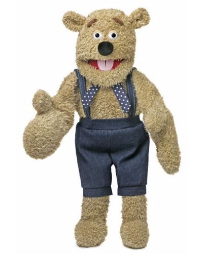 Vent Puppet Silly Bear, w hand
