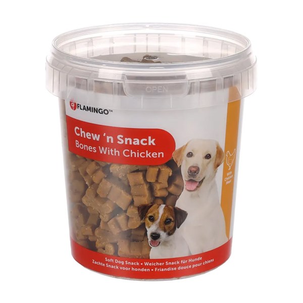 Flamingo Chew´N Snack Bones Kyckling 500g