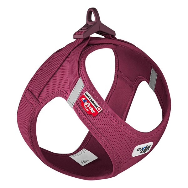 Curli Hundsele Curli Mesh XL 55,5-63cm Vinröd
